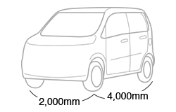  2,000mm  Ĺ 4,000mm