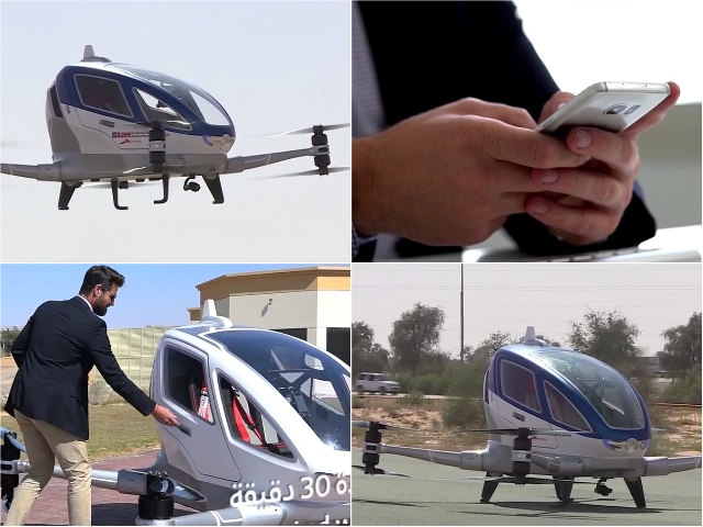 さすがドバイ！　自動操縦のパーソナル飛行機で移動がラクラク