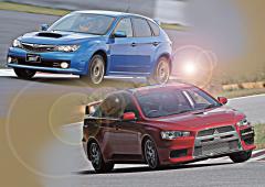 スバル インプレッサwrx Sti Vs 三菱 ランサーエボリューションx The Battle Begins 雌雄を決す 中古車なら グーネット