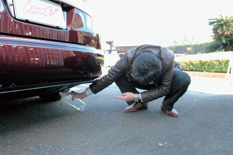 当然ながらCO2排出量はゼロ。水は停車時にあまりでないが、走行時、加速時には肉眼で出ているのが見えるくらい、けっこう出ていたとのこと