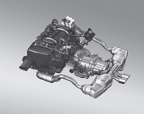 新開発の3.4L直噴エンジンが上級グレードに採用された