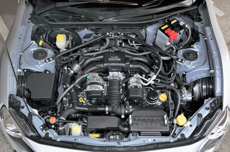 ENGINE-エンジンフィール 86 80点：86（6MT） 水平対向4DOHC1998cc 200ps／7000rpm 20.9kgm／6400～6600rpm JC08モード燃費12.4km／L