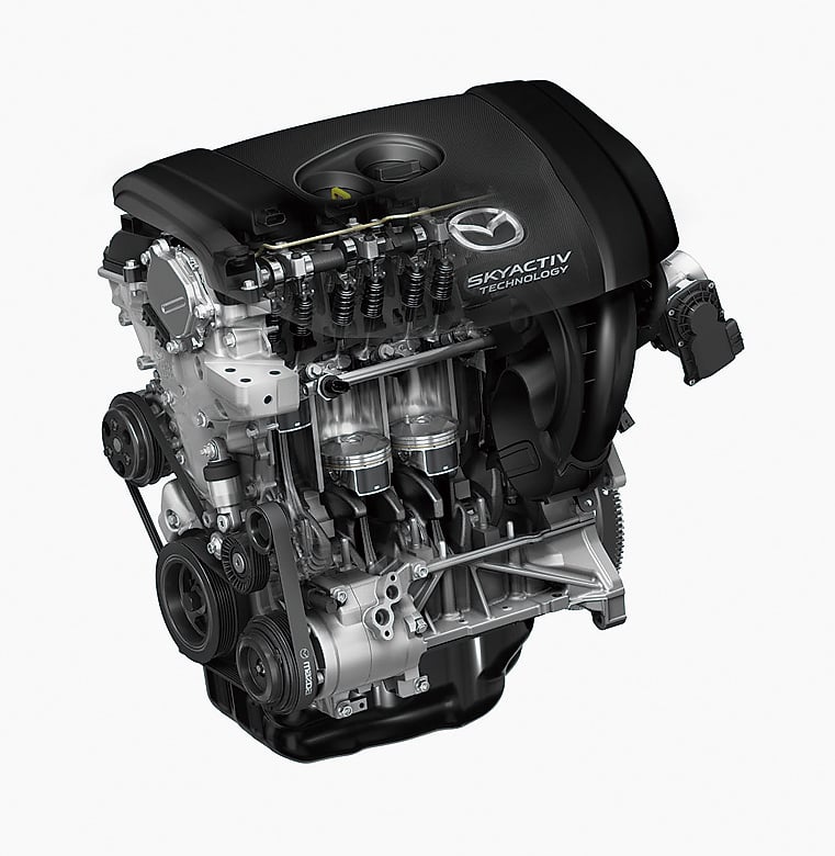 ガソリンエンジンは新開発の2.5Lを加え、2Lと合わせ2タイプとなる。2.5Lは188ps