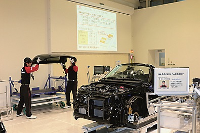 初代コペンとは異なり、手作業の比率は大幅に下がりロボットによる作業が90%となることで精度を高める