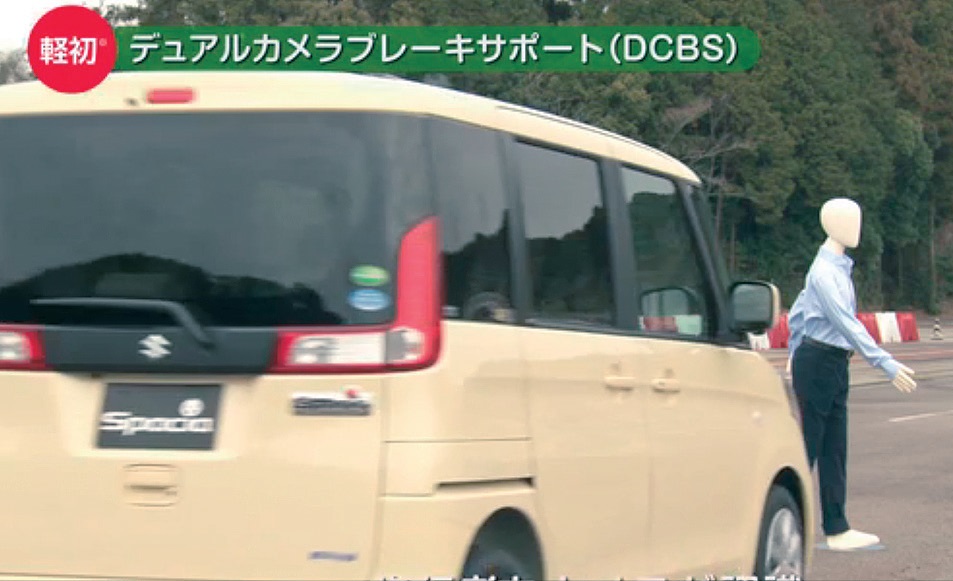 5~100km/hの範囲で自動ブレーキが作動可能なデュアルカメラブレーキサポートは歩行者も認識できる