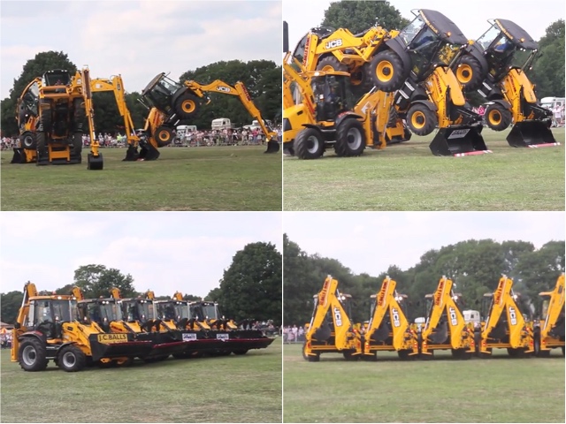 神技連発！　重機たちが見せる緻密でパワフルなダンスがこれだ！