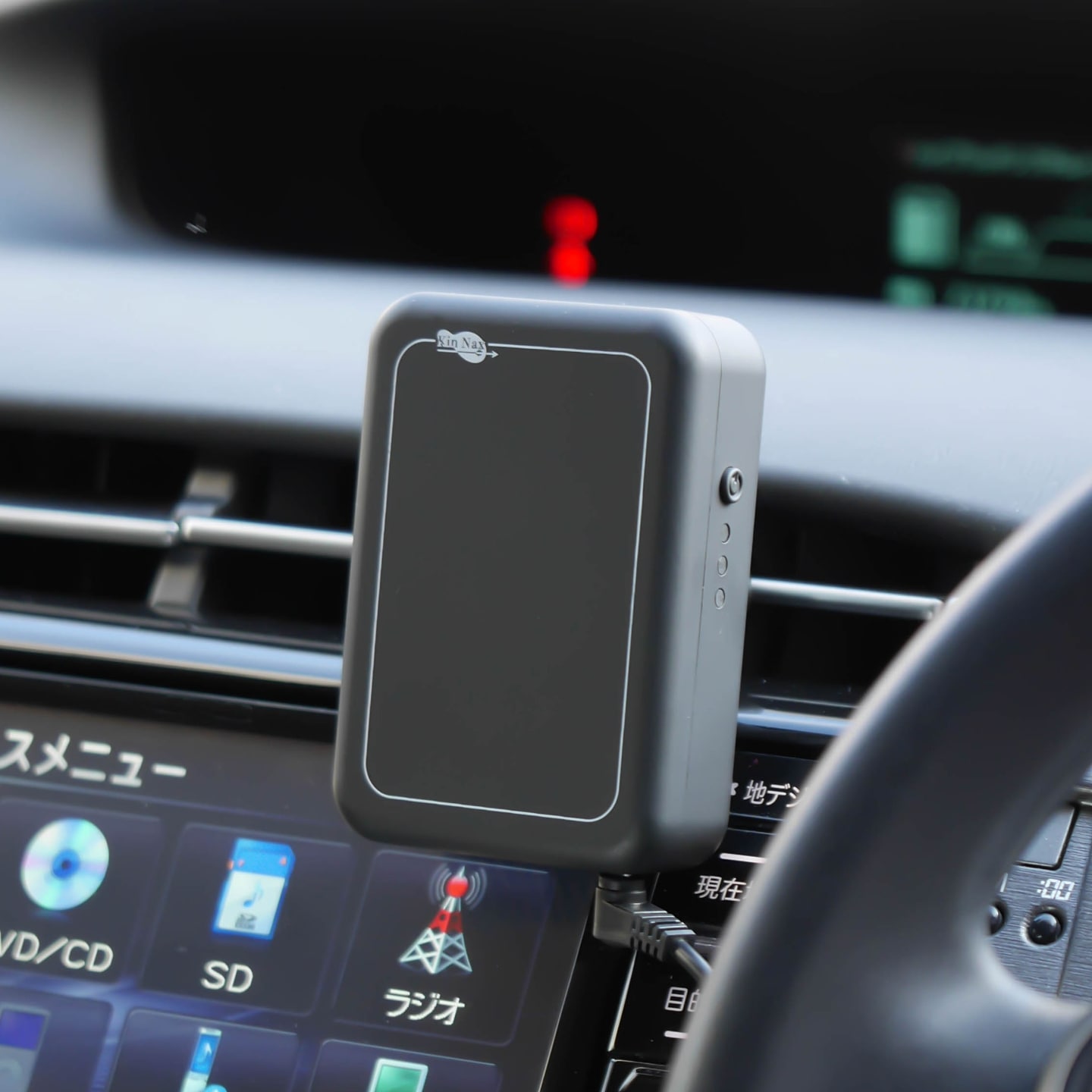 エアコン吹き出し口への取り付け例