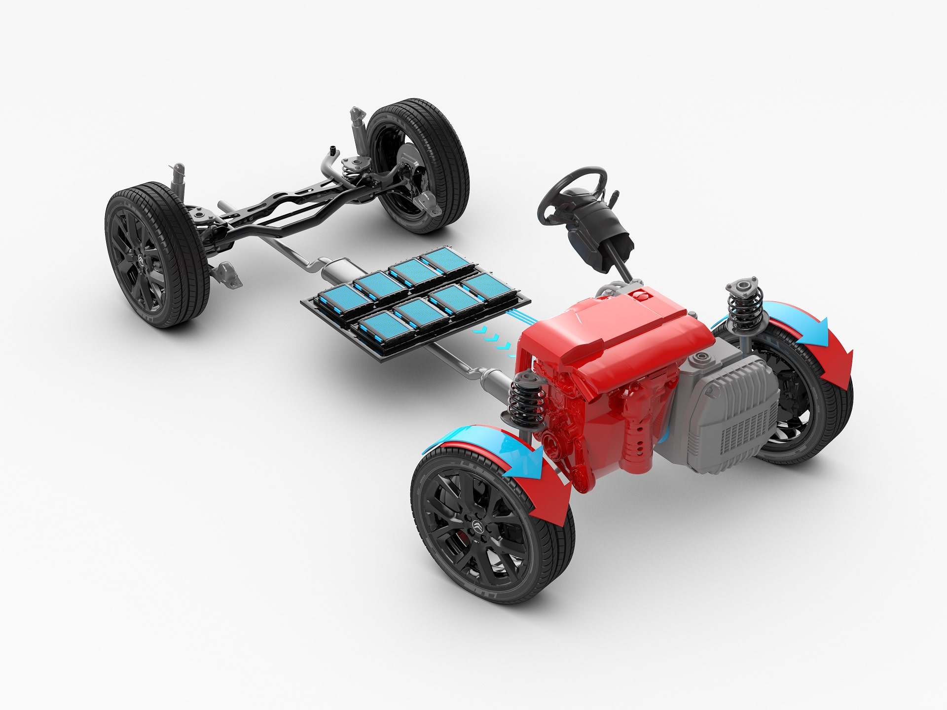 C5 エアクロス SUV プラグインハイブリッド シャシー イメージ