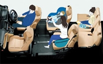 多人数で乗車できるからみんなで楽しく移動できる
