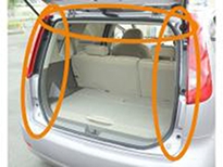 日産 ノート（開口部）