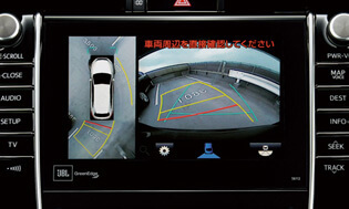 車庫入れを支援するトップビューカメラ