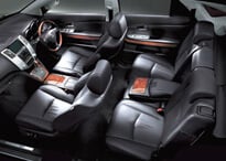 高級車と見まごうような豪華な内装がハリアーの魅力。快適性も抜群だ。