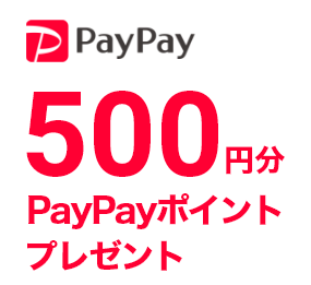 500円分PayPayポイントプレゼント