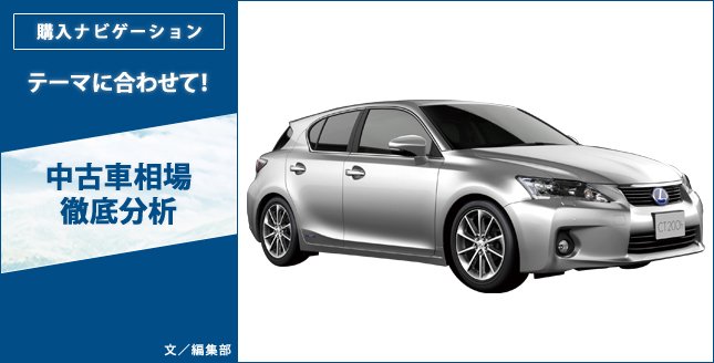 テーマに合わせて!中古車相場徹底分析