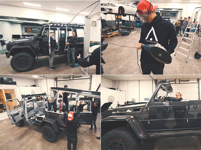 愛車Gクラスの屋根をぶった斬り! オープン仕様にしてみた!