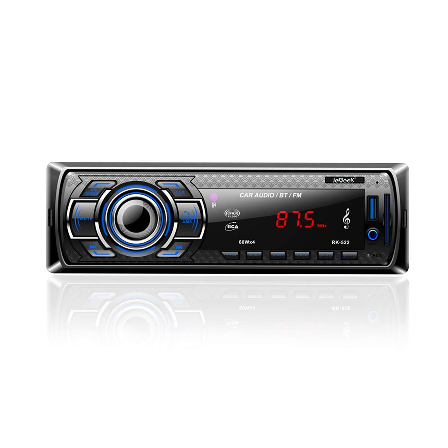 ieGeek カーオーディオ １DIN Bluetooth レシーバー 車載MP3プレーヤー