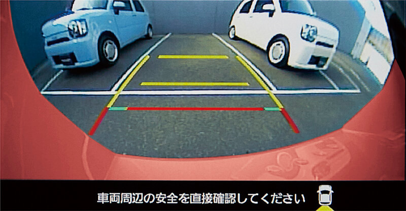 パノラマモニターでの表示イメージの画像