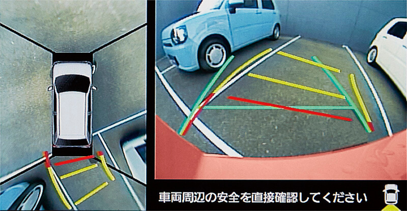 パノラマモニターでの表示イメージの画像
