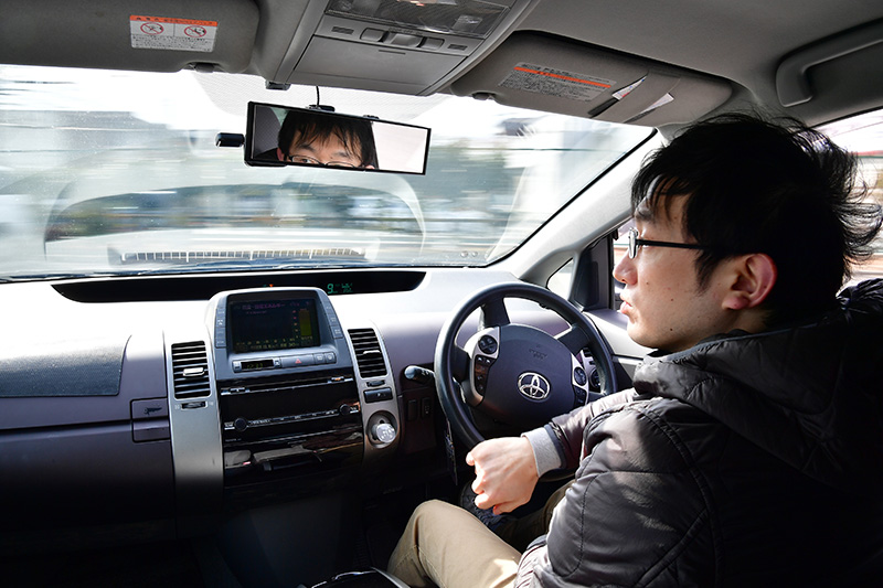 三島春介さん（仮名）の運転の様子