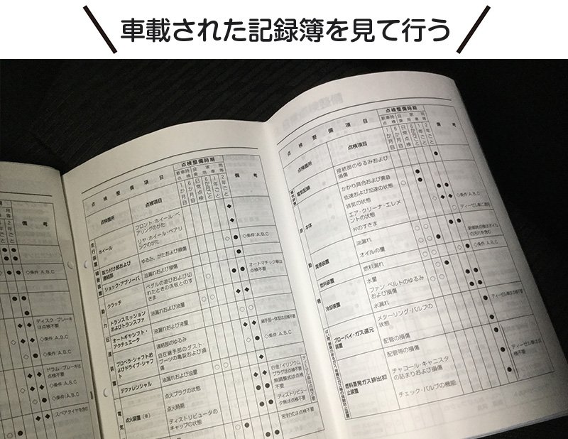 記録簿の画像