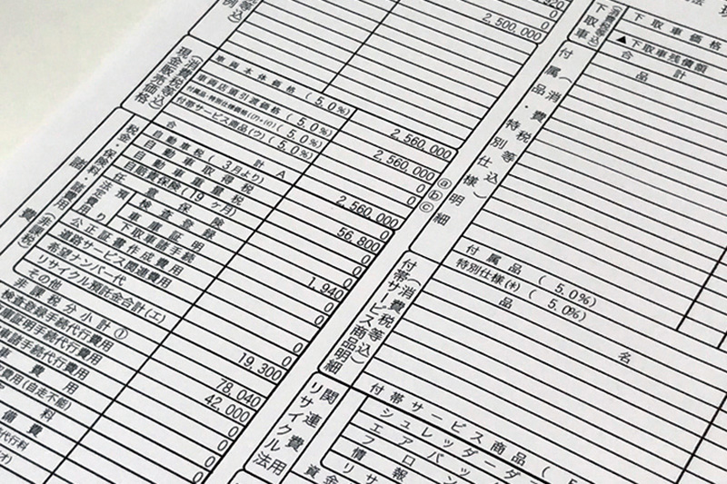 書面のイメージ