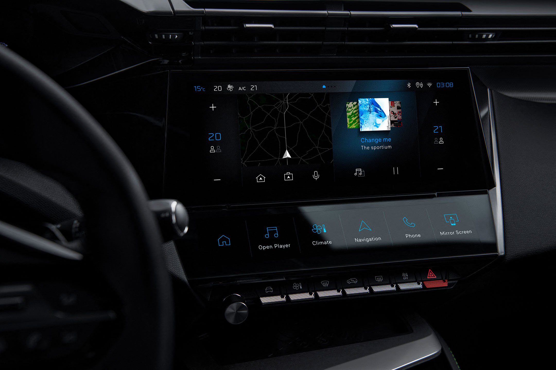 新型308 インフォテインメントシステム