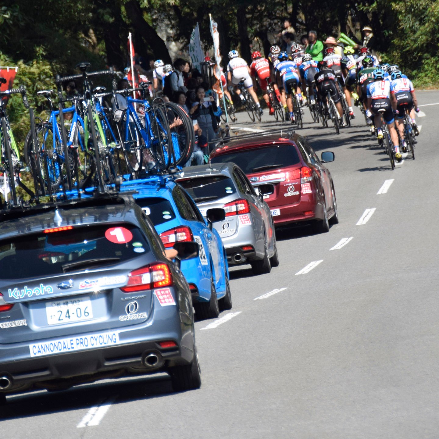 スバルは日本自転車競技連盟に協賛し、サイクルロードレースを含めたすべての自転車競技を応援している