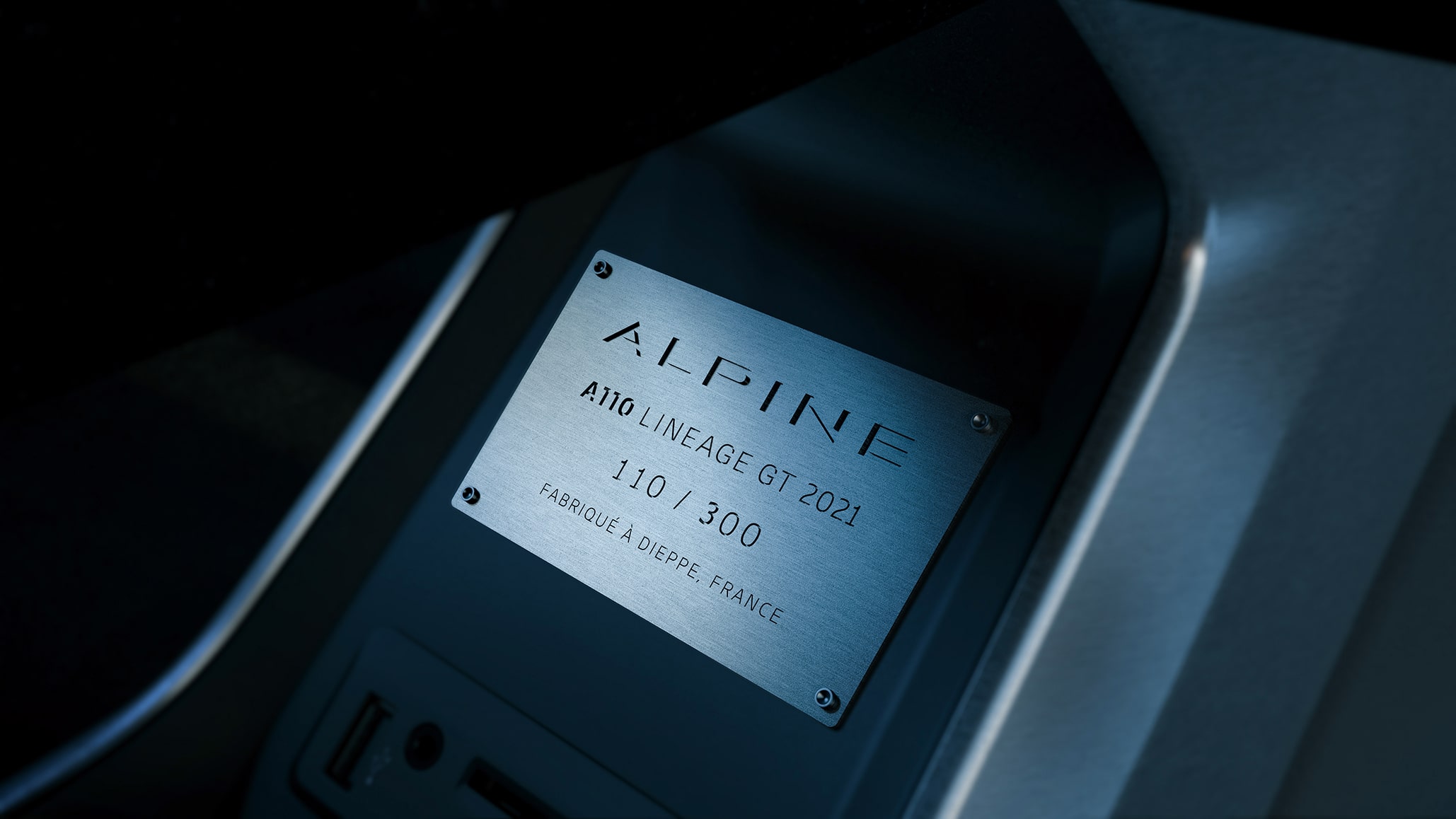 アルピーヌ A110 リネージ GT 2021_シリアルプレート