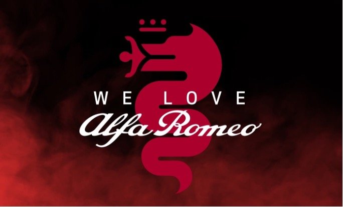 アルファ ロメオ公式アンバサダー 「We Love Alfa Romeo」ロゴ
