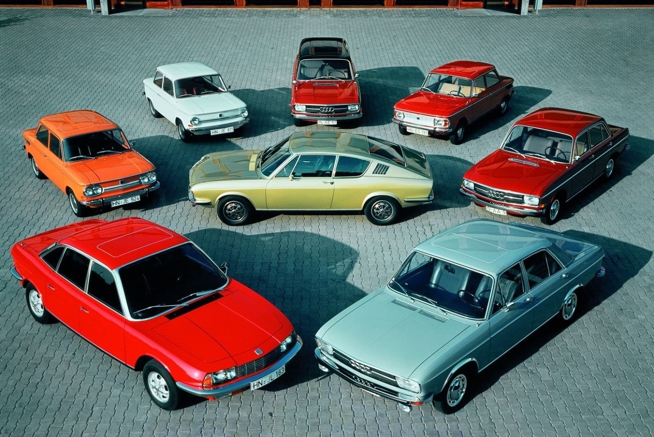 NSU Ro 80、Audi 100、Audi100CoupeS、Audi Variant、NSU Prinz 4、NSU TT