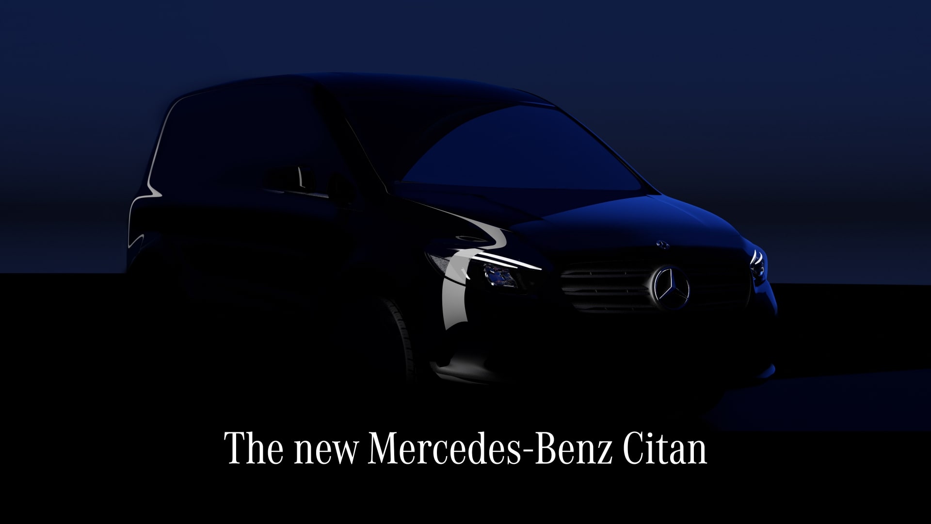 メルセデス・ベンツ　新型シタンのシルエットイメージ