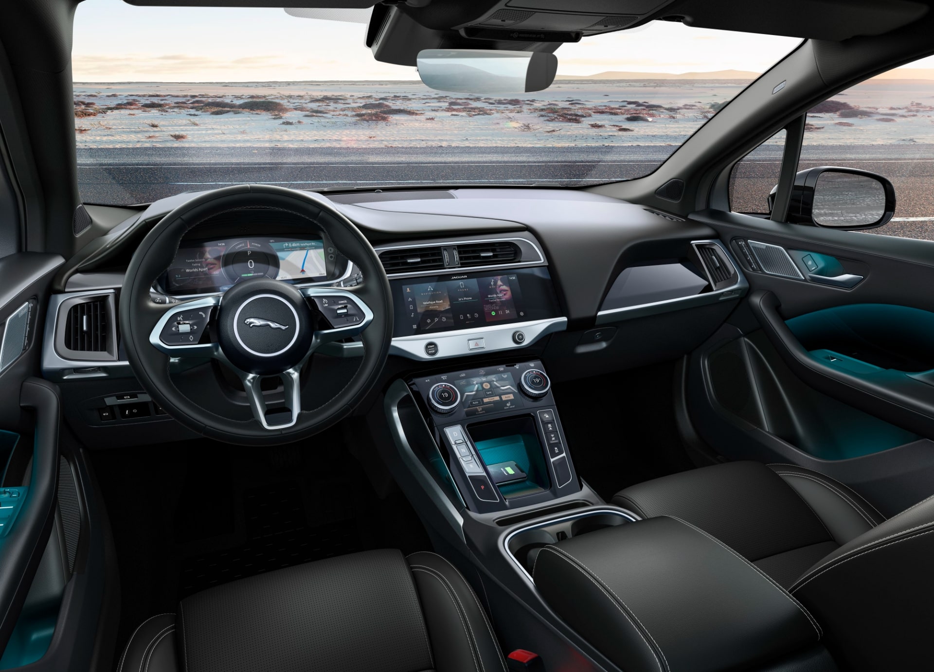 ジャガー　I-PACE ブラックエディション　インテリア