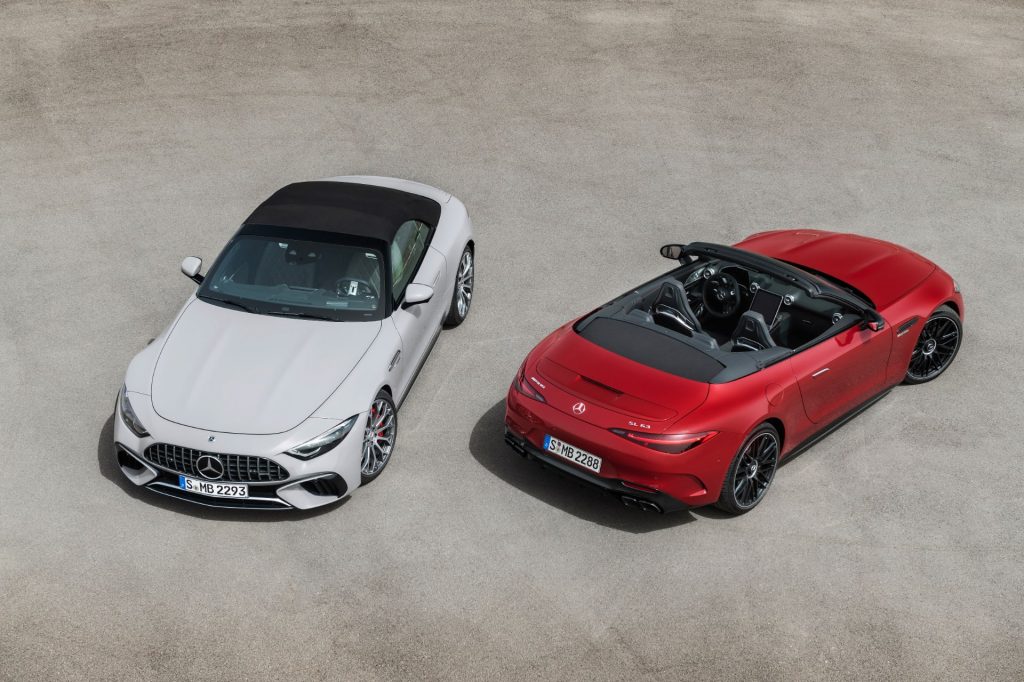 メルセデスAMG SL 55 4MATIC+と、 SL 63 4MATIC+