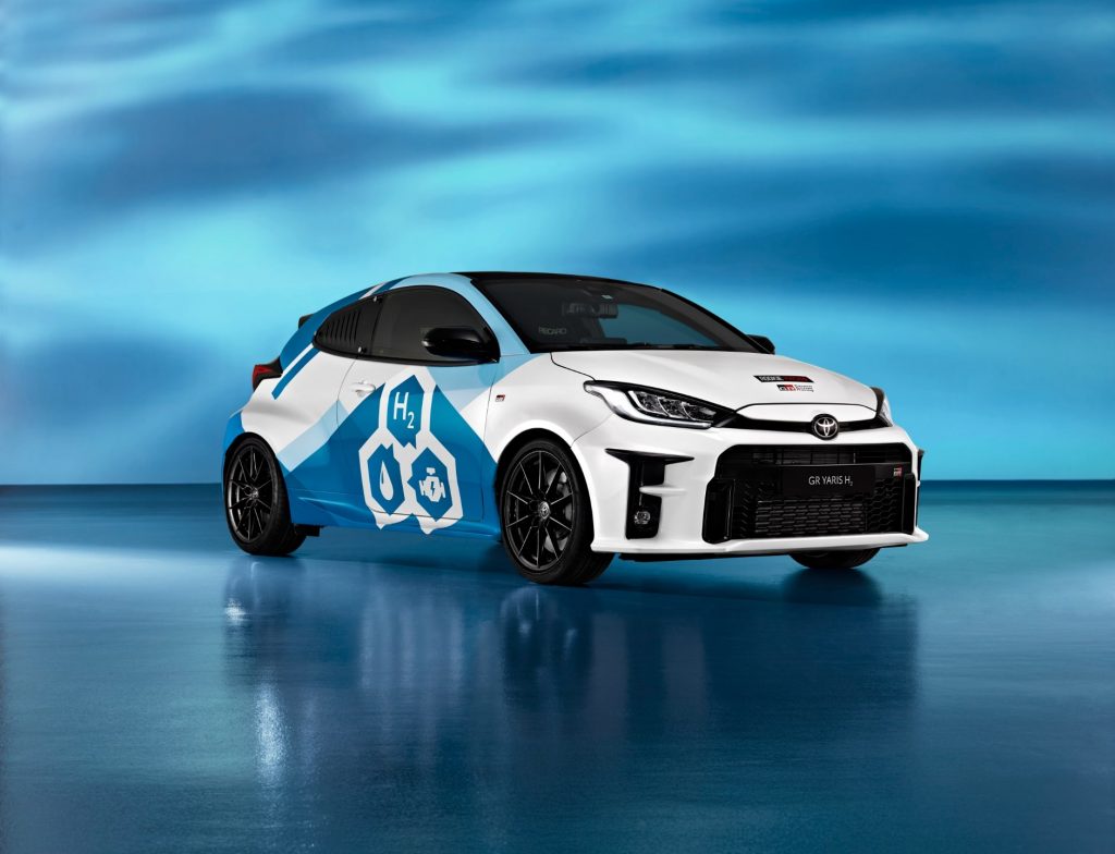 水素エンジン搭載 GRヤリス 実験車両 フロント