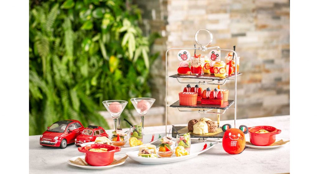Strawberry Afternoon Tea Collaboration with FIAT