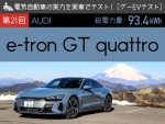 【アウディ e-tron GTクワトロ】電気自動車の実力を実車でテスト【グーEVテスト】