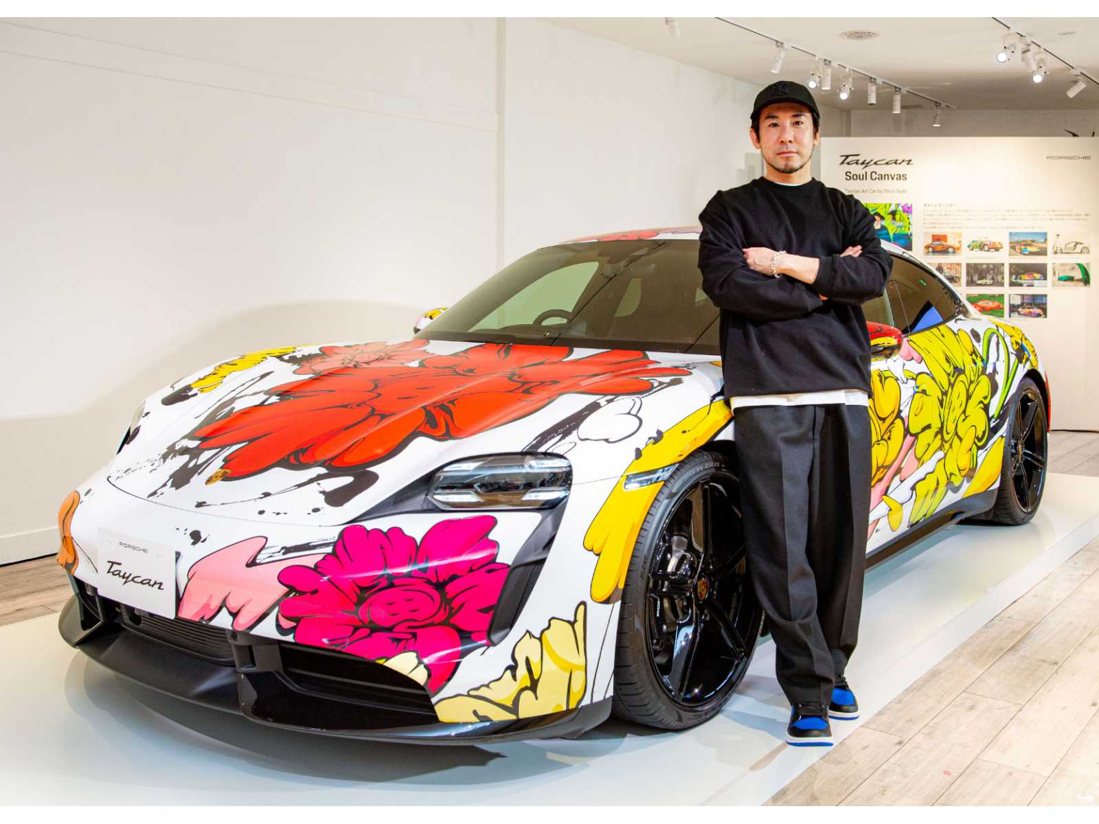 ポルシェタイカン×SHUN SUDO アートカー展示イベント開催 | 中古車なら