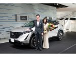 日産アリア　購入第１号車オーナー参加のもと納車セレモニーを開催