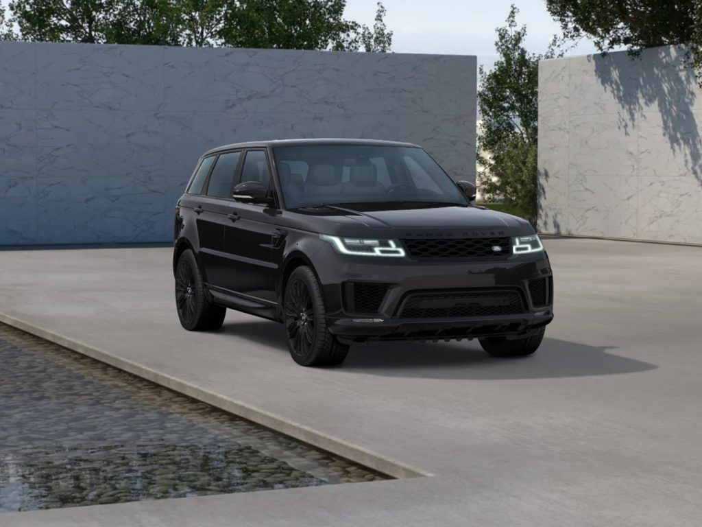 「RANGE ROVER SPORT HSE DYNAMIC BLACK+(レンジローバースポーツ HSE ダイナミック ブラック+)」サントリーニブラック(メタリック)フロント