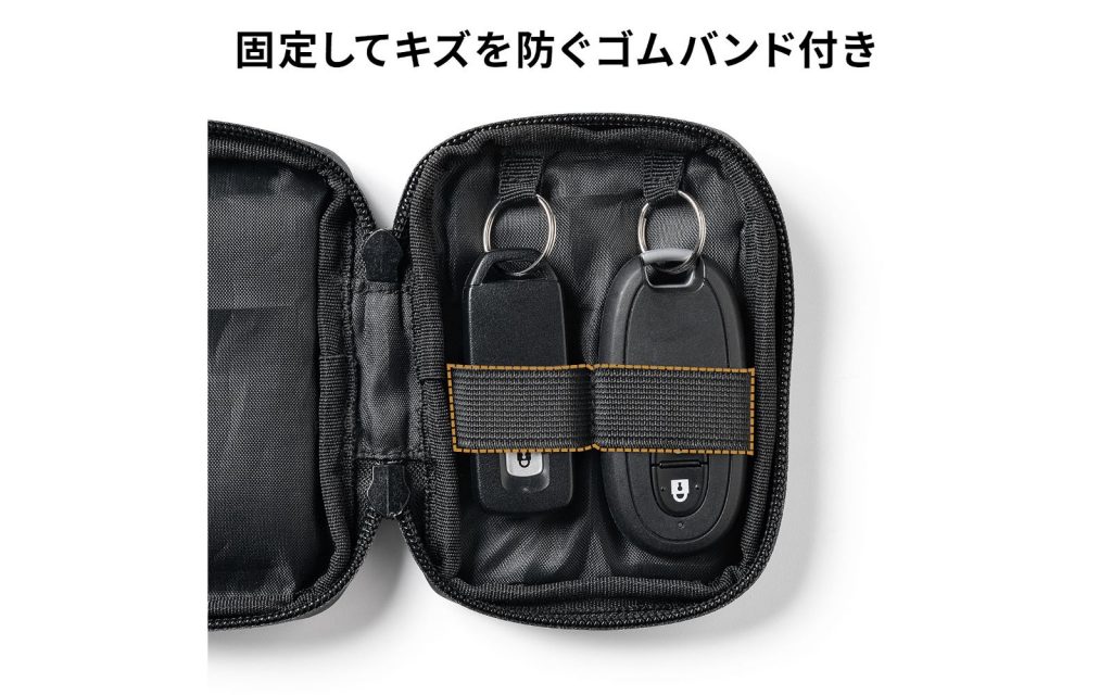 固定用ゴムバンドを採用