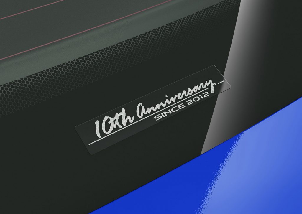 10周年記念ステッカー(バックガラス)