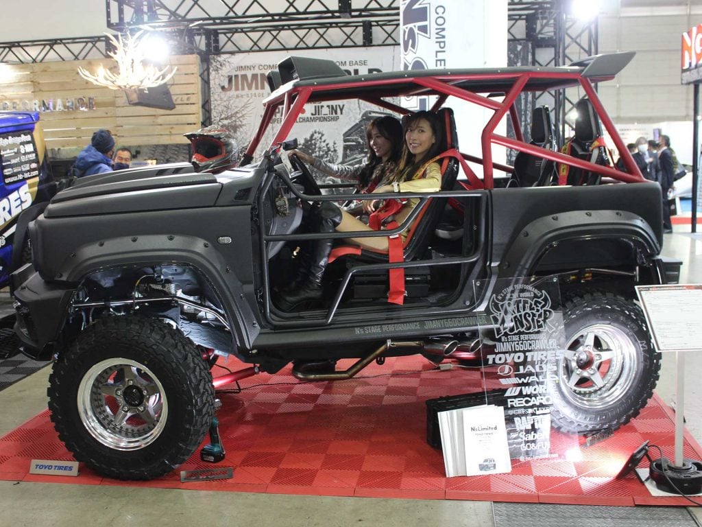 N's Limited JIMNY 660 CRAWLER（ベース車両：スズキ ジムニー）（エヌズ・ステージ［ジムニーワールド］）
ジムニーカスタムの専門店が手掛けた本格オフロード仕様車。