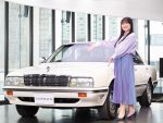 日産 オートモビルカウンシル2023で伊藤かずえの愛車「シーマ」展示