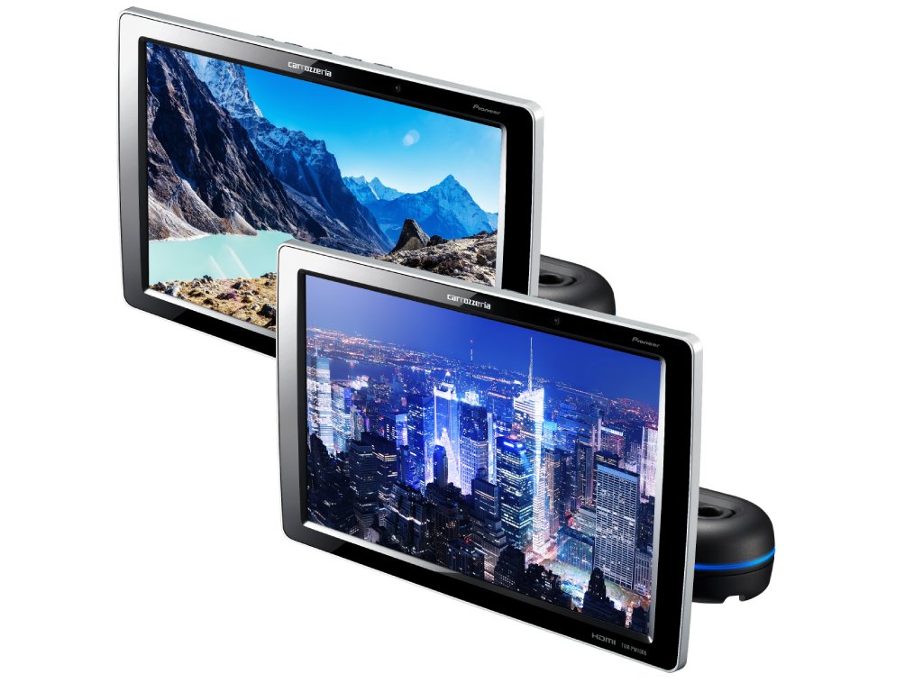 後部座席で映像を楽しむプライベートモニター4機種発売