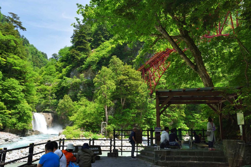 河原展望台・足湯(欅平エリア)