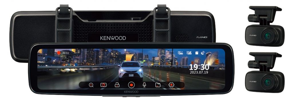 ケンウッド デジタルルームミラー型ドライブレコーダー ミラレコ DRV-EM4800 画像2