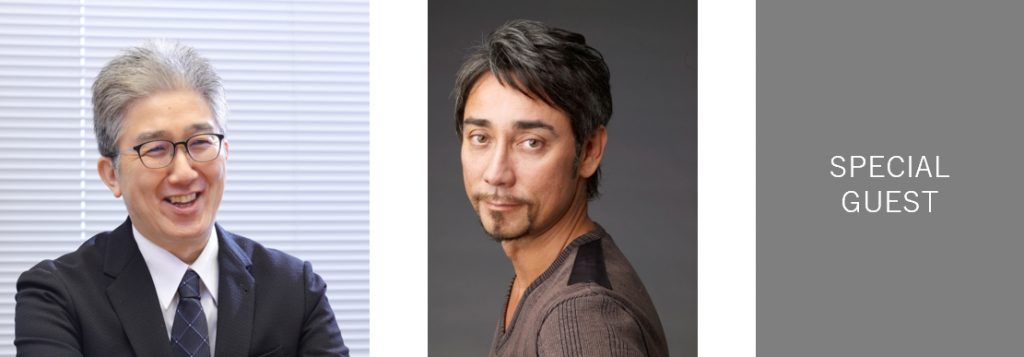 トークセッションに登壇するクラウンチーフエンジニア皿田明弘氏、MC:クリス・ペプラー氏、スペシャルゲスト(後日公開)