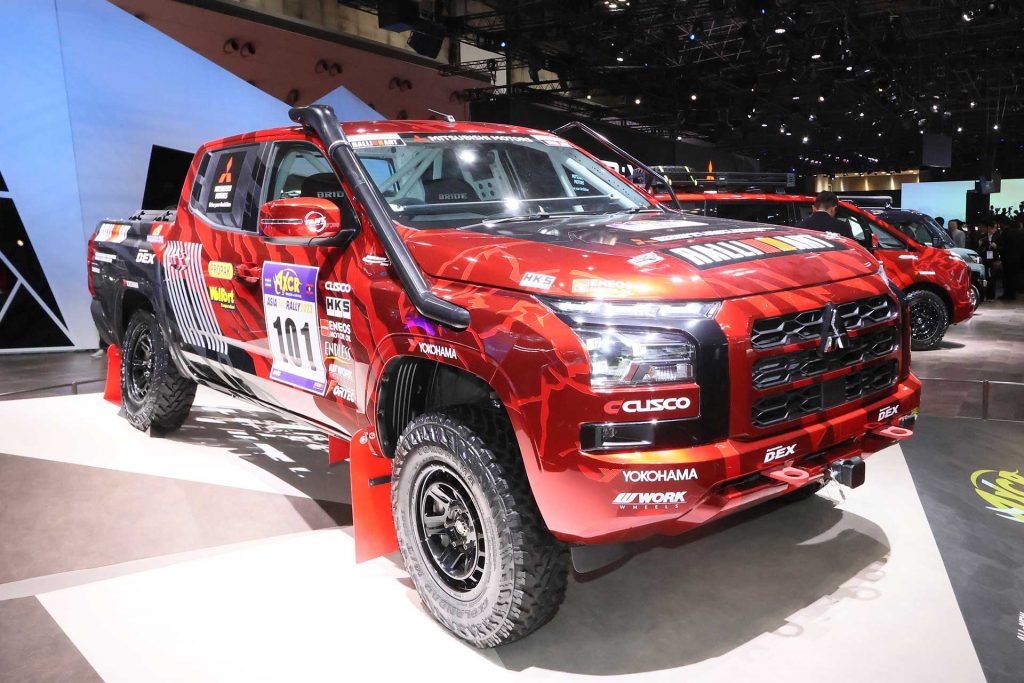 新型トライトンラリーカー(レプリカ)はこれまでも披露されてきたが、市販車の登場でこれまで以上に注目を集めそう