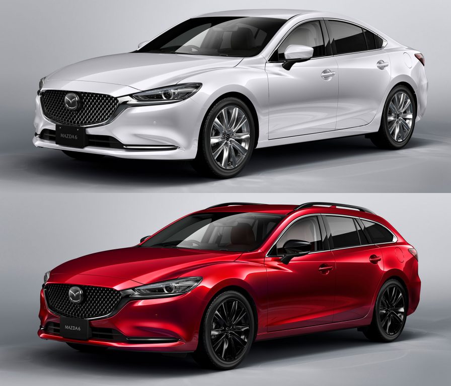 （写真上から）MAZDA6 セダン、MAZDA6 ワゴン