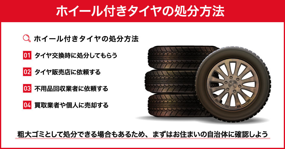 ホイール付きタイヤを処分する方法は？処分費用や依頼できる業者を紹介 | 中古車なら【グーネット】